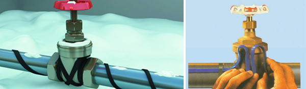 閥門等管道設(shè)備怎么正確預留出多余的電熱帶(圖1)