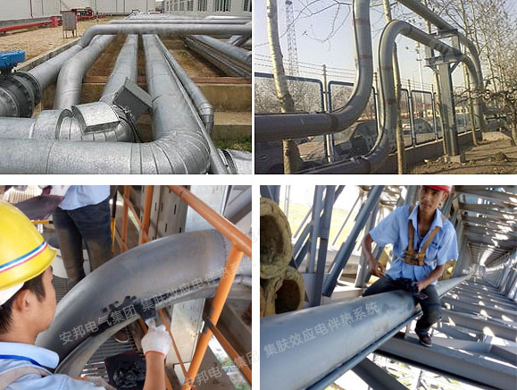 山東某原油處理廠淡水管線使用集膚效應電伴熱保溫系統(圖1) 山東某原油處理廠淡水管線使用集膚效應電伴熱保溫系統(圖1)